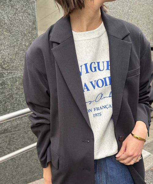 SLOBE IENA（スローブイエナ）の「《セットアップ対応可》Clubロゴスウェット（スウェット・レディース・ネイビー/アイボリー・FREE）」の7枚目の写真