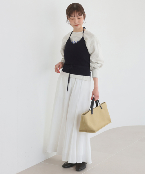 SLOBE IENA（スローブイエナ）の「《セットアップ対応可》Clubロゴスウェット（スウェット・レディース・ネイビー/アイボリー・FREE）」の9枚目の写真