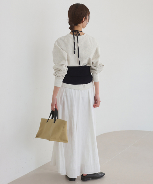 SLOBE IENA（スローブイエナ）の「《セットアップ対応可》Clubロゴスウェット（スウェット・レディース・ネイビー/アイボリー・FREE）」の10枚目の写真