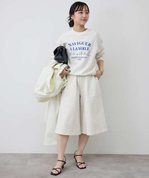 SLOBE IENA（スローブイエナ）の「《セットアップ対応可》Clubロゴスウェット（スウェット・レディース・ネイビー/アイボリー・FREE）」の12枚目の写真