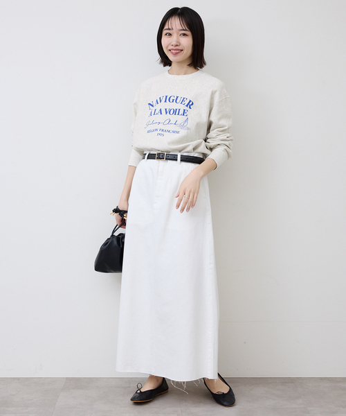 SLOBE IENA（スローブイエナ）の「《セットアップ対応可》Clubロゴスウェット（スウェット・レディース・ネイビー/アイボリー・FREE）」の19枚目の写真