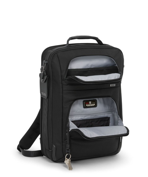 TUMI（トゥミ）の「TUMI ALPHA（アルファ） ラージ・17インチ・エクスパンダブル・バックパック（A4/PC17インチまで対応）（バックパック/リュック・メンズ・ブラック・FREE）」の7枚目の写真