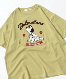 Disney（ディズニー）キャラクター サガラ刺繍Tシャツ/ビッグシルエット半袖 レディース ユニセックス