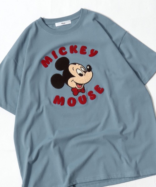 Disney(ディズニー)の「Disney(ディズニー)キャラクター サガラ刺繍Tシャツ/ビッグシルエット半袖 レディース ユニセックス(Tシャツ/カットソー・レディース・グリーン/ブルー/アッシュグレー/ブラック/ネイビー系2/オレンジ系その他/オフホワイト/クリーム/グレー系その他2/グリーン系その他/モカ/ネイビー/イエロー/パープル/ベージュ/スミクロ/オレンジ/ライトピンク/グレー系その他/ライム/カーキ/グレー系その他3/ブラック系その他/ピンク系その他・L/M)」の17枚目の写真