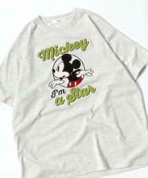 Disney(ディズニー)キャラクター サガラ刺繍Tシャツ/ビッグシルエット半袖 レディース ユニセックス