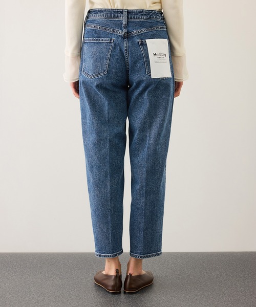 Healthy denim（ヘルシーデニム）の「【WEB・一部店舗限定】【Healthy denim(ヘルシーデニム）】CARROT denim pants/イージーケア（デニムパンツ・レディース・ネイビー/ブルー系その他6・23/24/22/25）」の12枚目の写真