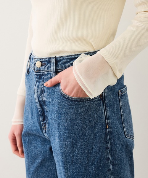 Healthy denim（ヘルシーデニム）の「【WEB・一部店舗限定】【Healthy denim(ヘルシーデニム）】CARROT denim pants/イージーケア（デニムパンツ・レディース・ネイビー/ブルー系その他6・23/24/22/25）」の15枚目の写真
