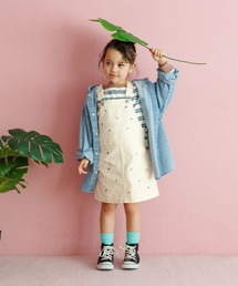 GLOBAL WORK | フラワー刺繍ジャンスカ/T/629892(サロペット/オーバーオール)