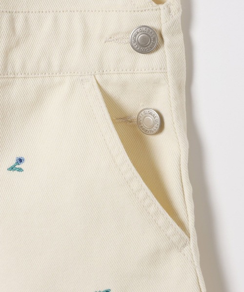 GLOBAL WORK（グローバルワーク）の「フラワー刺繍ジャンスカ/T/629892（サロペット/オーバーオール・キッズ・オフホワイト/ブラック・100cm/110cm/120cm）」の11枚目の写真