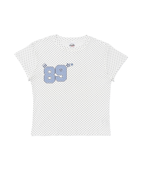 CARGOBROS FOR WOMAN(カーゴブロスフォーウィメン)の「アメリカンナンバーショート半袖Tシャツ(ホワイト)(Tシャツ/カットソー・レディース・その他・MEDIUM/SMALL)」の2枚目の写真