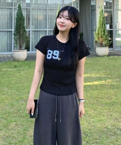 CARGOBROS FOR WOMAN(カーゴブロスフォーウィメン)の「アメリカンナンバーショート半袖Tシャツ(ホワイト)(Tシャツ/カットソー・レディース・その他・MEDIUM/SMALL)」の5枚目の写真