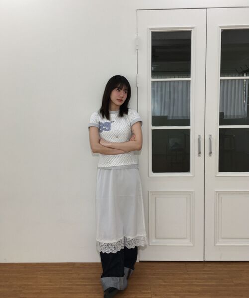 CARGOBROS FOR WOMAN(カーゴブロスフォーウィメン)の「アメリカンナンバーショート半袖Tシャツ(ホワイト)(Tシャツ/カットソー・レディース・その他・MEDIUM/SMALL)」の4枚目の写真