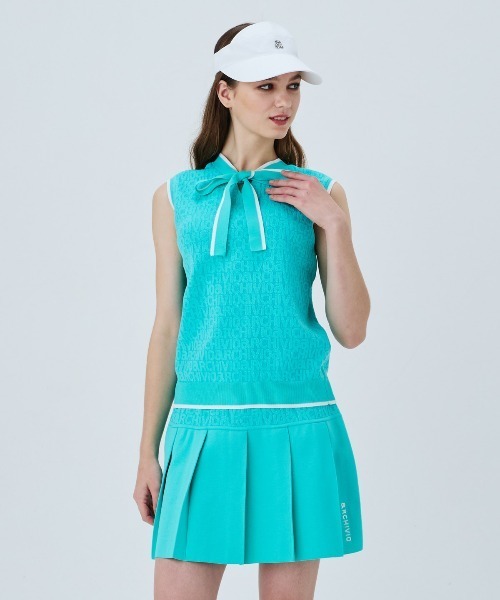 archivio(アルチビオ)の「<LADIES>前後2WAYリボンベスト(タンクトップ・レディース・ネイビー/ライトブルー/ホワイト/ライトグリーン・M/S)」の5枚目の写真