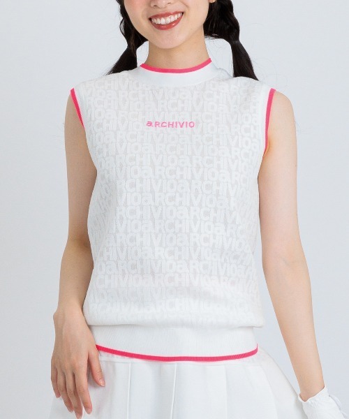 archivio(アルチビオ)の「<LADIES>前後2WAYリボンベスト(タンクトップ・レディース・ネイビー/ライトブルー/ホワイト/ライトグリーン・M/S)」の8枚目の写真