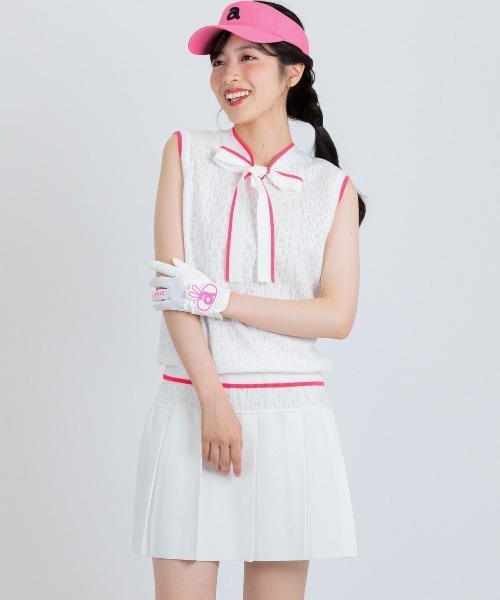 archivio(アルチビオ)の「<LADIES>前後2WAYリボンベスト(タンクトップ・レディース・ネイビー/ライトブルー/ホワイト/ライトグリーン・M/S)」の12枚目の写真