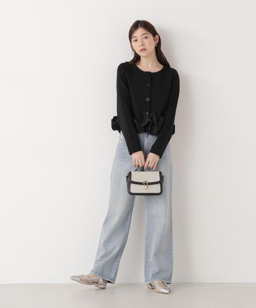 PROPORTION BODY DRESSING（プロポーションボディドレッシング）の「＜ａ＞ホイップペプラムニット / 1216179202（ニット/セーター・レディース・イエロー/ホワイト/ブラック・FREE）」の7枚目の写真