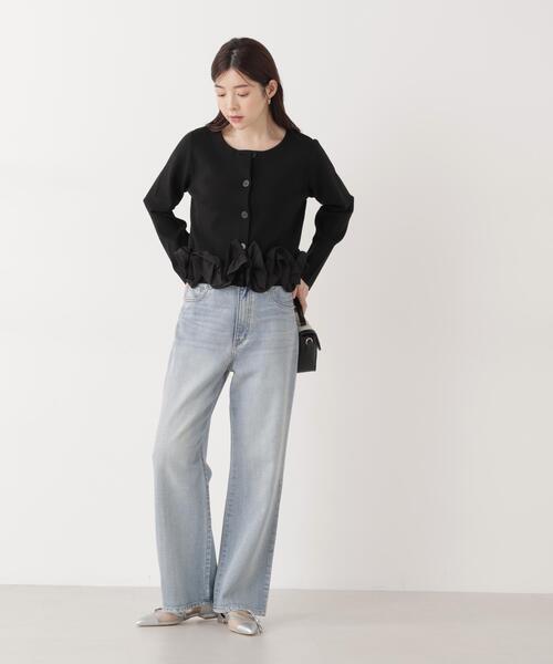 PROPORTION BODY DRESSING（プロポーションボディドレッシング）の「＜ａ＞ホイップペプラムニット / 1216179202（ニット/セーター・レディース・イエロー/ホワイト/ブラック・FREE）」の8枚目の写真