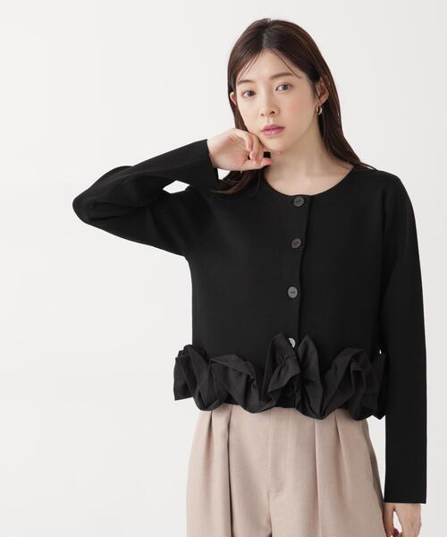 PROPORTION BODY DRESSING（プロポーションボディドレッシング）の「＜ａ＞ホイップペプラムニット / 1216179202（ニット/セーター・レディース・イエロー/ホワイト/ブラック・FREE）」の10枚目の写真