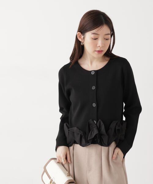 PROPORTION BODY DRESSING（プロポーションボディドレッシング）の「＜ａ＞ホイップペプラムニット / 1216179202（ニット/セーター・レディース・イエロー/ホワイト/ブラック・FREE）」の11枚目の写真