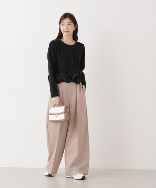 PROPORTION BODY DRESSING（プロポーションボディドレッシング）の「＜ａ＞ホイップペプラムニット / 1216179202（ニット/セーター・レディース・イエロー/ホワイト/ブラック・FREE）」の12枚目の写真