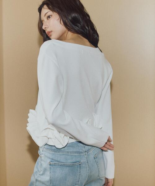 PROPORTION BODY DRESSING（プロポーションボディドレッシング）の「＜ａ＞ホイップペプラムニット / 1216179202（ニット/セーター・レディース・イエロー/ホワイト/ブラック・FREE）」の19枚目の写真