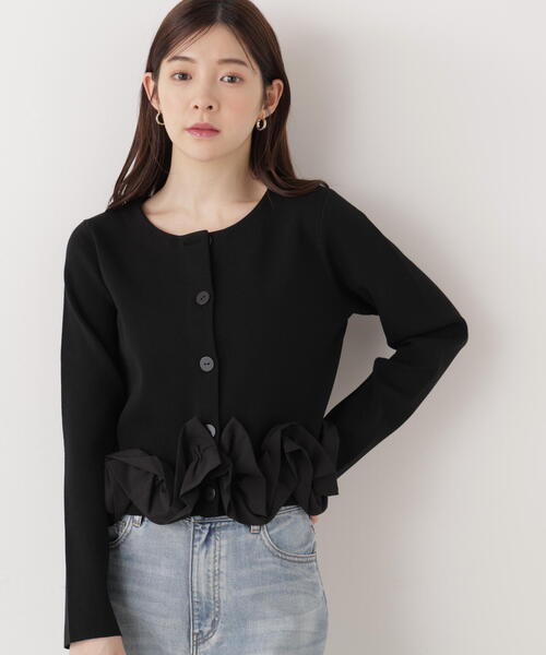 PROPORTION BODY DRESSING（プロポーションボディドレッシング）の「＜ａ＞ホイップペプラムニット / 1216179202（ニット/セーター・レディース・イエロー/ホワイト/ブラック・FREE）」の3枚目の写真