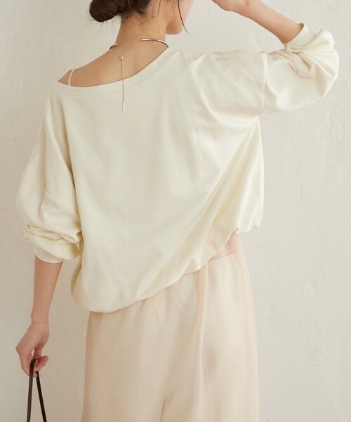 Omekashi（オメカシ）の「裏毛バルーンスウェット（スウェット・レディース・チャコールグレー/オフホワイト/ライトグレー・FREE）」の14枚目の写真