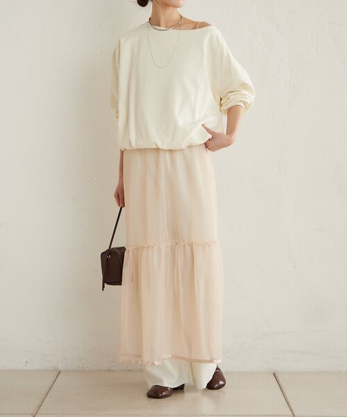 Omekashi（オメカシ）の「裏毛バルーンスウェット（スウェット・レディース・チャコールグレー/オフホワイト/ライトグレー・FREE）」の15枚目の写真