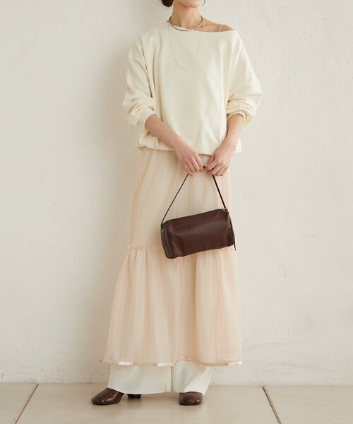 Omekashi（オメカシ）の「裏毛バルーンスウェット（スウェット・レディース・チャコールグレー/オフホワイト/ライトグレー・FREE）」の16枚目の写真