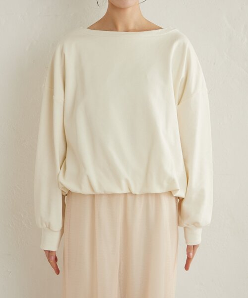 Omekashi（オメカシ）の「裏毛バルーンスウェット（スウェット・レディース・チャコールグレー/オフホワイト/ライトグレー・FREE）」の21枚目の写真