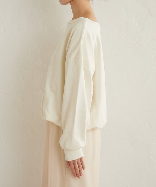 Omekashi（オメカシ）の「裏毛バルーンスウェット（スウェット・レディース・チャコールグレー/オフホワイト/ライトグレー・FREE）」の22枚目の写真