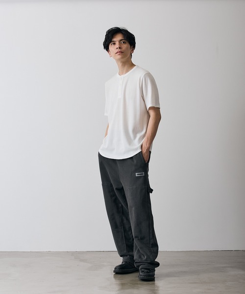 improves(インプローブス)の「ワッフル ヘンリー ネック 半袖Tシャツ(Tシャツ/カットソー・メンズ・杢グレー/ホワイト・LARGE/X-LARGE/SMALL/MEDIUM)」の18枚目の写真