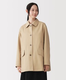 無印良品（ムジルシリョウヒン）の「婦人　撥水　コットン混　ツイル　ステンカラーハーフコート（ステンカラーコート）」
