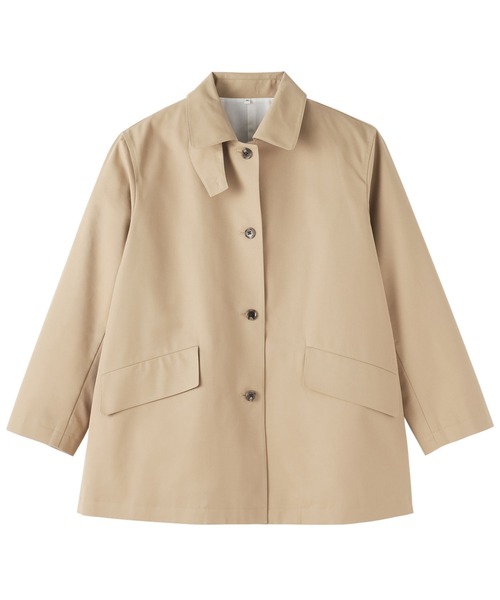 無印良品（ムジルシリョウヒン）の「婦人　撥水　コットン混　ツイル　ステンカラーハーフコート（ステンカラーコート・レディース・アイボリー/ダークネイビー/ベージュ・S/M/L/XL）」の15枚目の写真