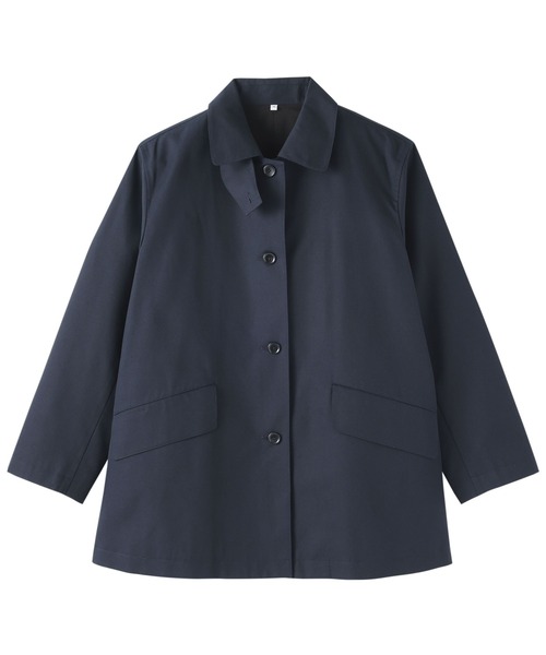 無印良品（ムジルシリョウヒン）の「婦人　撥水　コットン混　ツイル　ステンカラーハーフコート（ステンカラーコート・レディース・アイボリー/ダークネイビー/ベージュ・S/M/L/XL）」の19枚目の写真