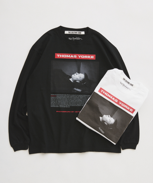 JOURNAL STANDARD relume(ジャーナルスタンダード レリューム)の「【THE CULTURE CODE】レディオヘッド "Thom Yorke" by Kevin Cummins ロンT(Tシャツ/カットソー・メンズ・ブラック/ホワイト・MEDIUM/LARGE)」の19枚目の写真