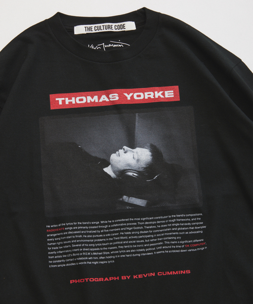 JOURNAL STANDARD relume(ジャーナルスタンダード レリューム)の「【THE CULTURE CODE】レディオヘッド "Thom Yorke" by Kevin Cummins ロンT(Tシャツ/カットソー・メンズ・ブラック/ホワイト・MEDIUM/LARGE)」の21枚目の写真