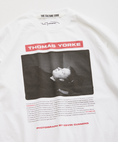 JOURNAL STANDARD relume(ジャーナルスタンダード レリューム)の「【THE CULTURE CODE】レディオヘッド "Thom Yorke" by Kevin Cummins ロンT(Tシャツ/カットソー・メンズ・ブラック/ホワイト・MEDIUM/LARGE)」の22枚目の写真