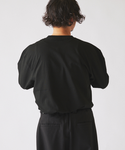 JOURNAL STANDARD relume(ジャーナルスタンダード レリューム)の「【THE CULTURE CODE】レディオヘッド "Thom Yorke" by Kevin Cummins ロンT(Tシャツ/カットソー・メンズ・ブラック/ホワイト・MEDIUM/LARGE)」の5枚目の写真