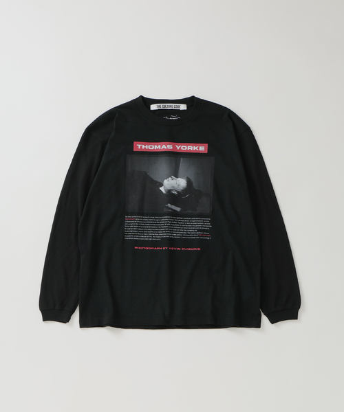 JOURNAL STANDARD relume(ジャーナルスタンダード レリューム)の「【THE CULTURE CODE】レディオヘッド "Thom Yorke" by Kevin Cummins ロンT(Tシャツ/カットソー・メンズ・ブラック/ホワイト・MEDIUM/LARGE)」の7枚目の写真