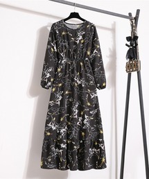 アソート花柄ロングワンピース