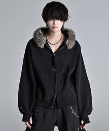 ADRER | Detachable Fur Short Full-Zip Parkar / デタッチャブルファーショートフルジップパーカー(パーカー)