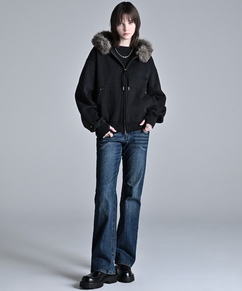 Detachable Fur Short Full-Zip Parkar / デタッチャブルファー
