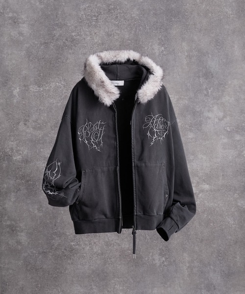 Detachable Fur Short Full-Zip Parkar / デタッチャブルファー