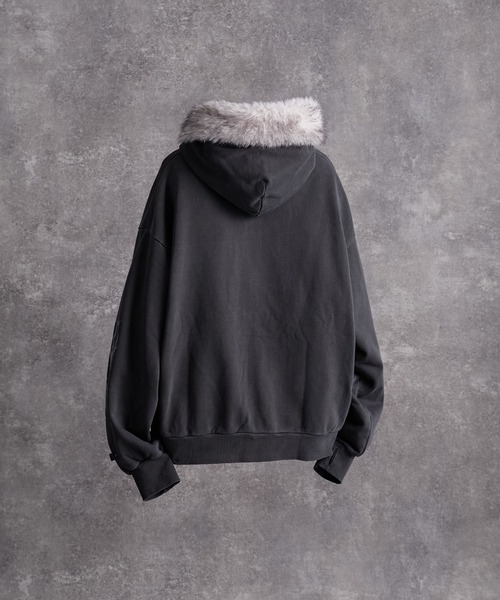 トップス Detachable Fur Short Full-Zip Parkar Detachable Fur Short Full-Zip Parkar / デタッチャブルファー