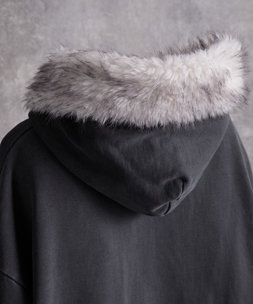 トップス Detachable Fur Short Full-Zip Parkar Detachable Fur Short Full-Zip Parkar / デタッチャブルファー