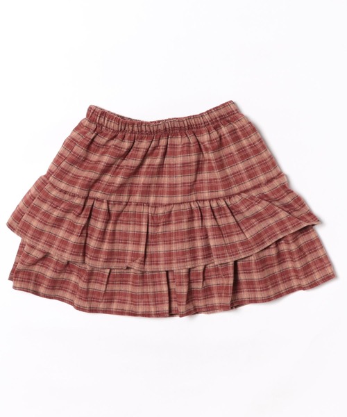 CANVAS+(キャンバスプラス)の「【CANVAS+】チェック柄ミニティアードスカート(スカート・レディース・ブラック/レッド・M)」の15枚目の写真