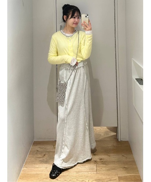 JEANASIS（ジーナシス）の「ウェーブスウェットナロースカート/654900（スカート・レディース・ピンク/チャコールグレー/グレー・FREE）」の22枚目の写真