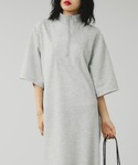 A.D.C.L.(エーディーシーエル)のハーフジップ 半袖ワンピース
