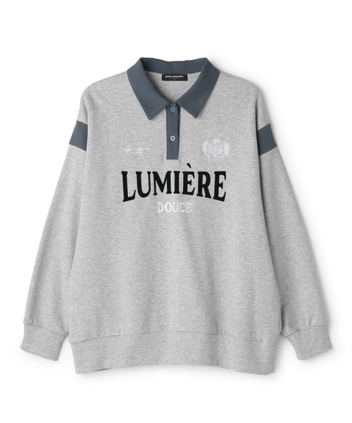 pom ponette junior(ポンポネットジュニア)の「衿つきTシャツ(Tシャツ/カットソー・キッズ・トップグレー・LL(165cm)/160cm/150cm/140cm)」の5枚目の写真